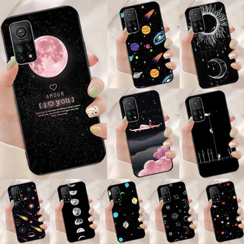 Черно-белый Лунный Космический Астронавт Чехол Для Xiaomi 14T 11T 12T 13T Pro 13 14 15 Ultra POCO X7 Pro X3 X5 X6 F5 F6 M6 Pro Чехол