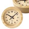 KATOMOKU Dual Use Clock 7 Natural Wall or Table Clock Radio Controlled Clock Continuous Second Hand Diameter 15cm km-132NARC