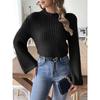 Women's Fall/winter Short Crop Casual Half Turtleneck Sweater
