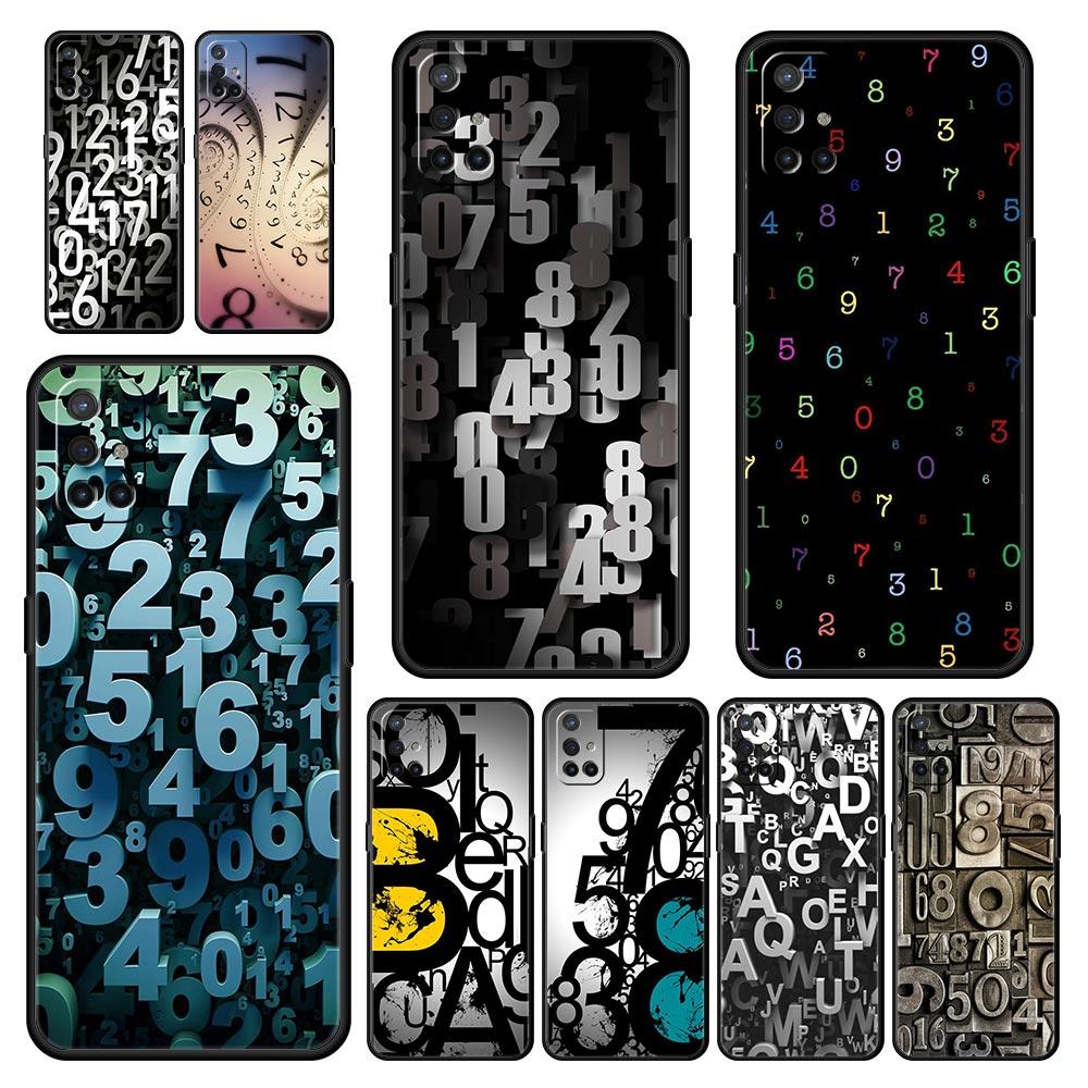 Number Pattern Phone Case For Oneplus 13R 13 12R 11 10T 10R Nord N100 N200 N10 10 9 9R 9RT CE 3 2 Z Pro 5G Soft TPU Cover Capas