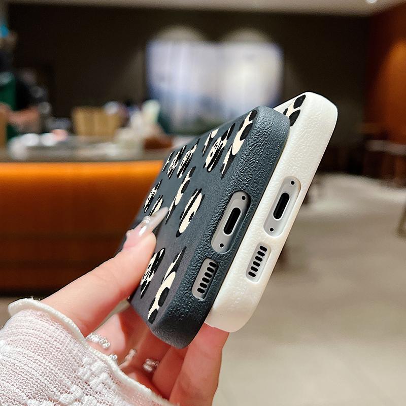 Мягкий силиконовый чехол с рисунком панды для Samsung S25 S24 S22 Ultra Plus S23 S21 S20 Fe A55 A54 A53 A52 A35 A15 A16, противоударный однотонный матовый чехол