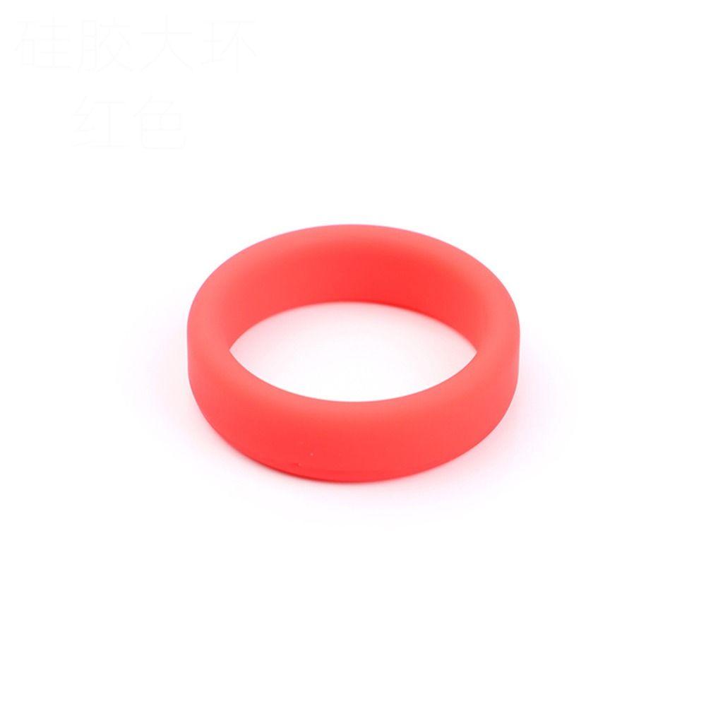 2Pcs Thick Flat Rubber Ring Silicone Tightle Stretchable Wheel Ring Flexible Elastic Silicone Luggle Wheel Hoops Diameter 35mm
