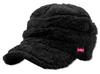 Boa Balloon Cap Fluffy Warm Cold Protection Stylish Free 80 [Health Knit] (JP, Alphabet, Size, Black)