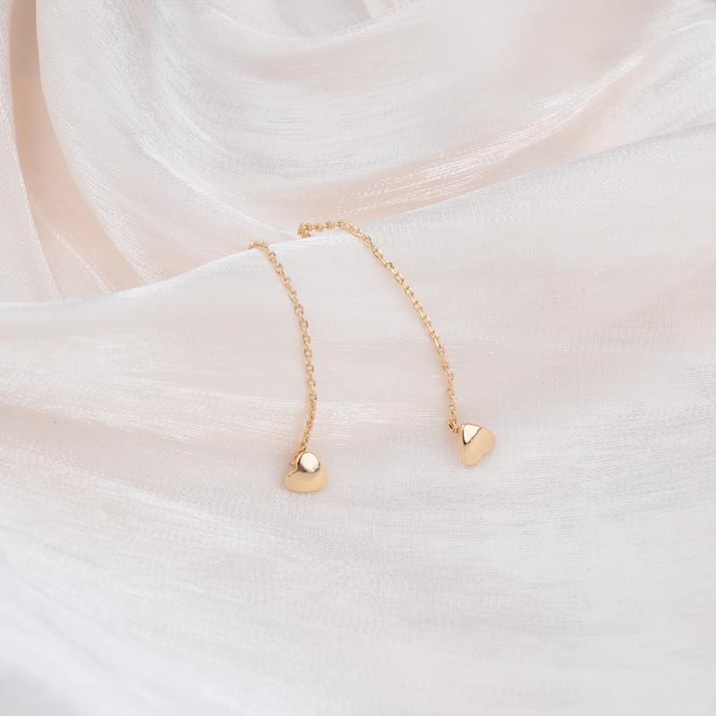 Длинные серьги-кисточки из ниток, цепочки, климберы, в виде звезд, сердец, с бусинами и подвесками, каплевидные серьги для женщин, прямые висячие серьги, бижутерия для ушей KTJ