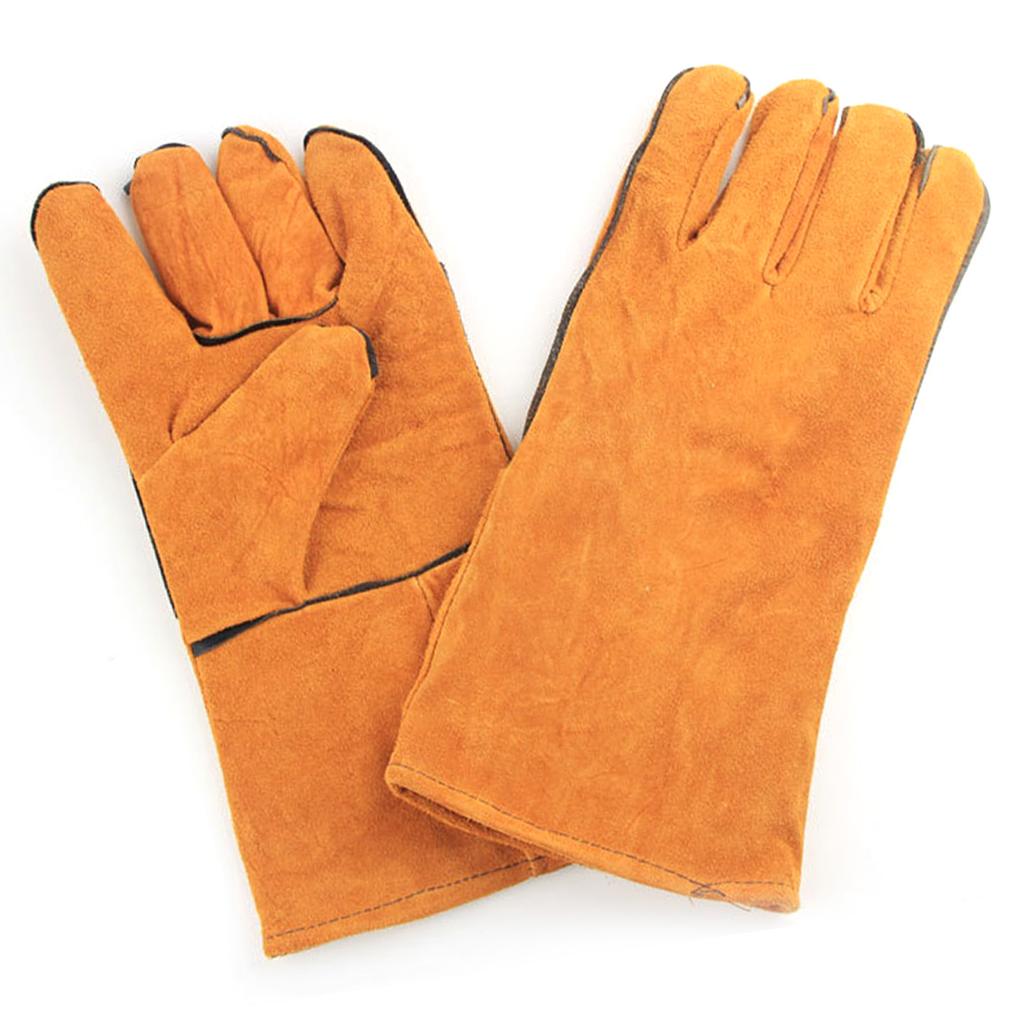 Forge Welding Gloves Cattlehide Thickened Prevents Scald Heat Fire Resistance Welder Gloves for