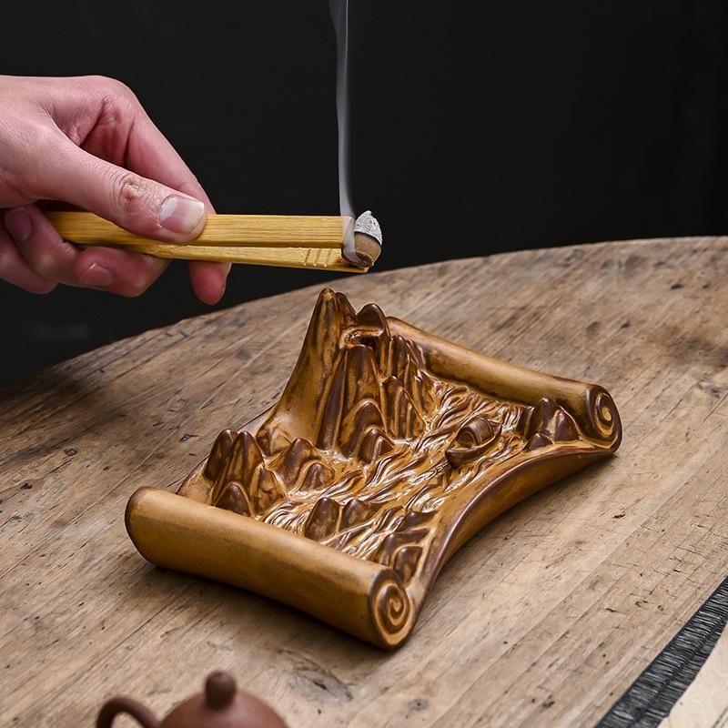 Курильница Qianli Jiangshan, курильница с обратным потоком, получите упаковку благовоний в подарок