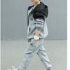 Children's Suits Boys' Spring and Autumn Jackets Cardigan Sweaters Hooded Casual Sports Two-piece Suit