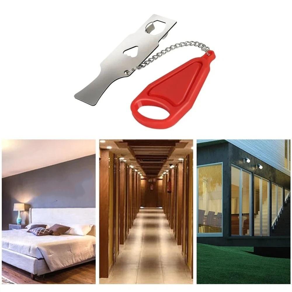 Battery-Free Portable Door Lock Metal Lock Security Door Lock Travel Door Lock  Apartment Safety