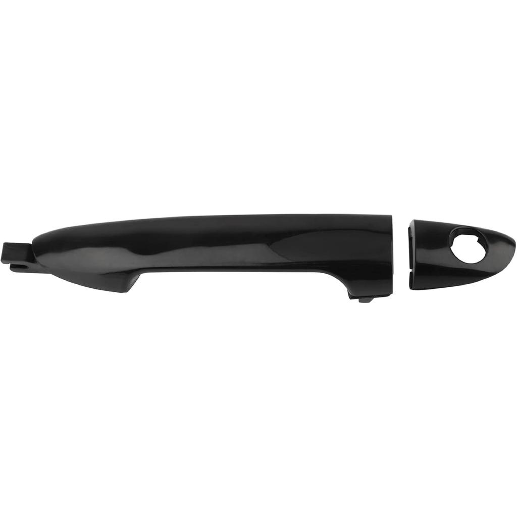BOXI Front Left Driver Side LH Outside Exterior Door Handle Fit for Kia Spectra Spectra5 2004-2009 / Smooth Black / 80753 82650-2F000 82670-2F000