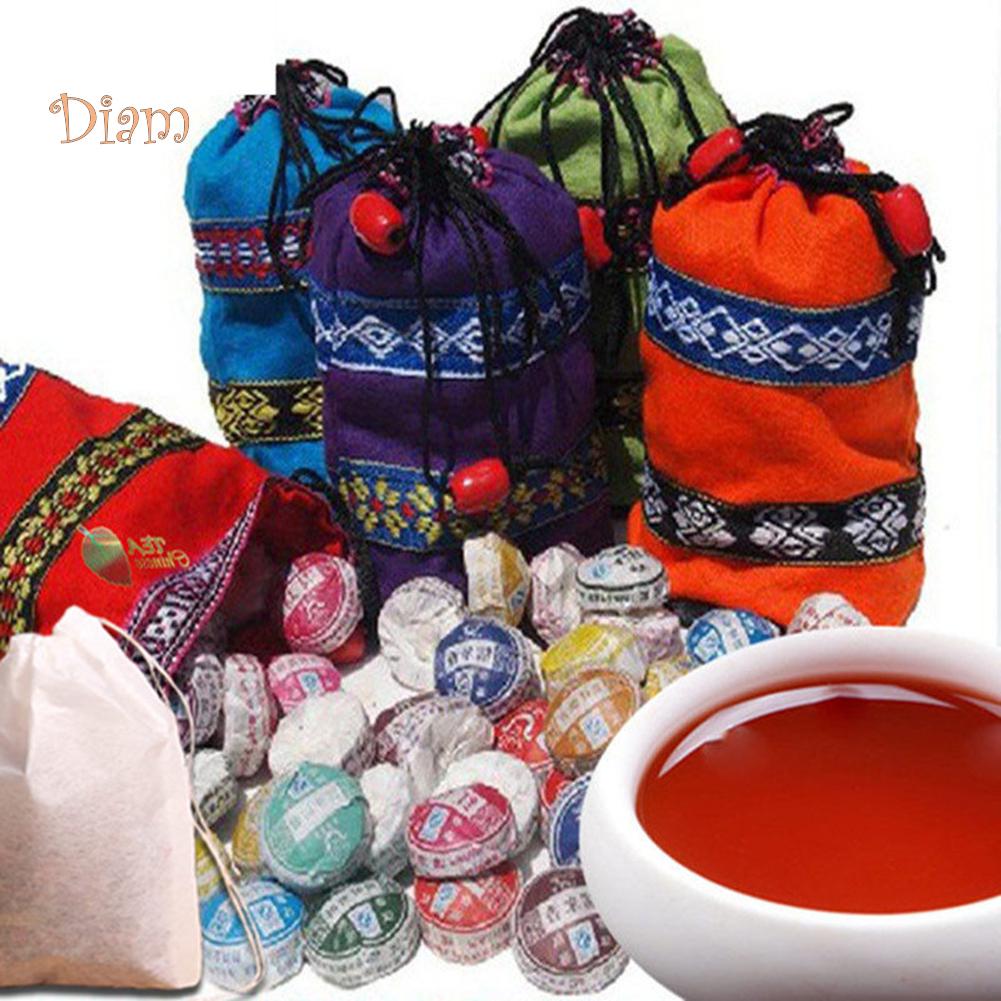 250g 10 Flavors 50Pcs Chinese Yunnan High Quality Ripe Mini Puerh Black Tea