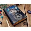 Leather Journal Spell Wizard Cat Book Blank Magic Notebook Book Of Shadows Wicca