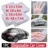 Universal Car Protective Cover S-XL Disposable Transparent Car Cover Outdoor Protection Waterproof Dust-Proof for Hatchback SUV