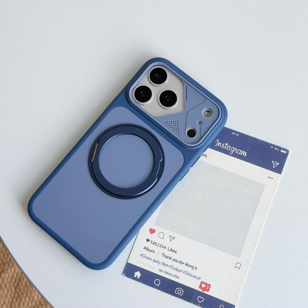 Применимо к iPhone 17 Pro Max магнитный чехол для мобильного телефона 360 вращающаяся подставка Apple 16p съемная линза жесткая крышка