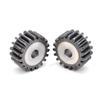 2M Pinion Spur Gear 12T-60T 2 Mod Cylindrical Flat Gear 45# Steel for Gear Mechanism And Engineering Applications 1PC