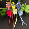 6PCS Colorful Simulation Birds Statue Artificial Foam Feathers Birds For Wedding Christmas Home