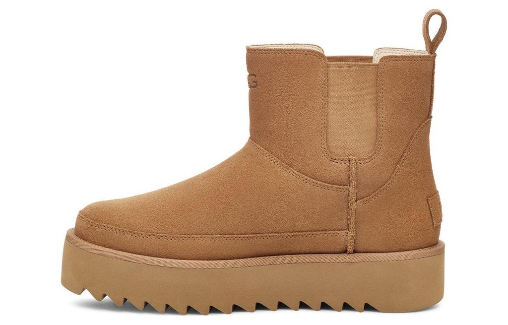 UGG Классические ботильоны Челси на платформе, мини, цвет каштановый, женские, 1158051-CHE