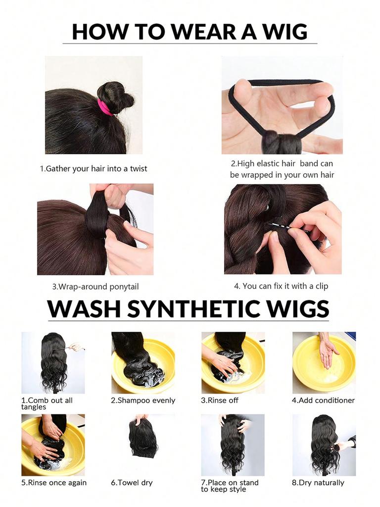 Синтетические волокнистые длинные косички для наращивания волос с резинкой 22 дюйма, боксерские плетеные волосы с небрежным пучком для женщин на каждый день