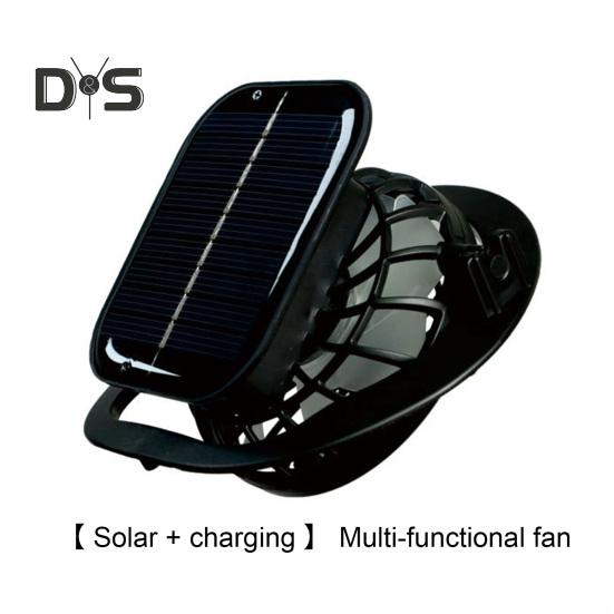 Men Fisherman Hat with 2 Solar Fan Large Brim Windproof Strap USB Charging Anti-UV Sunlight Protection Quick Dry Great Breathability Outdoor Fishing