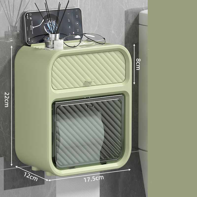 Mounted Roll Paper Wall Toilet Holder Paper Towel Holder For Toilet Paper Storage Box Tissue Box Shelf Bathroom