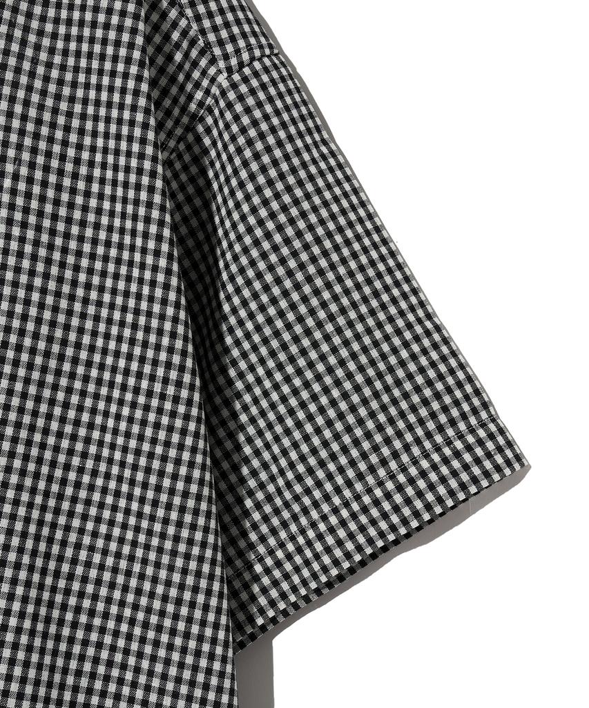STANDARDERROR 87-Stan072 Classic Oversized Short Sleeve Gingham Check Shirt (B Type)