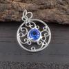 Swiss Blue Topaz Pendant Gemstone, 925 Solid Sterling Silver Pendant Jewelry, Handmade Pendant, Silver Jewelry For Gift