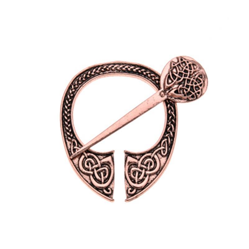 New Fashion Women Hand Forged Medieval Norse Runic Viking Jewelry Vintage Wulflund Belt Buckles Viking Cloak Brooch Cloak Pin
