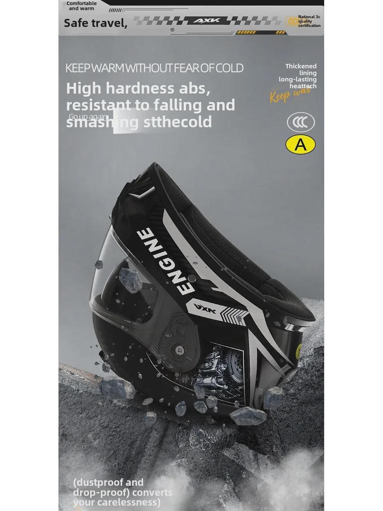 Сертифицированный 3C/DOT мотоциклетный шлем для мужчин и женщин, всесезонный, зимний, закрывающий все лицо