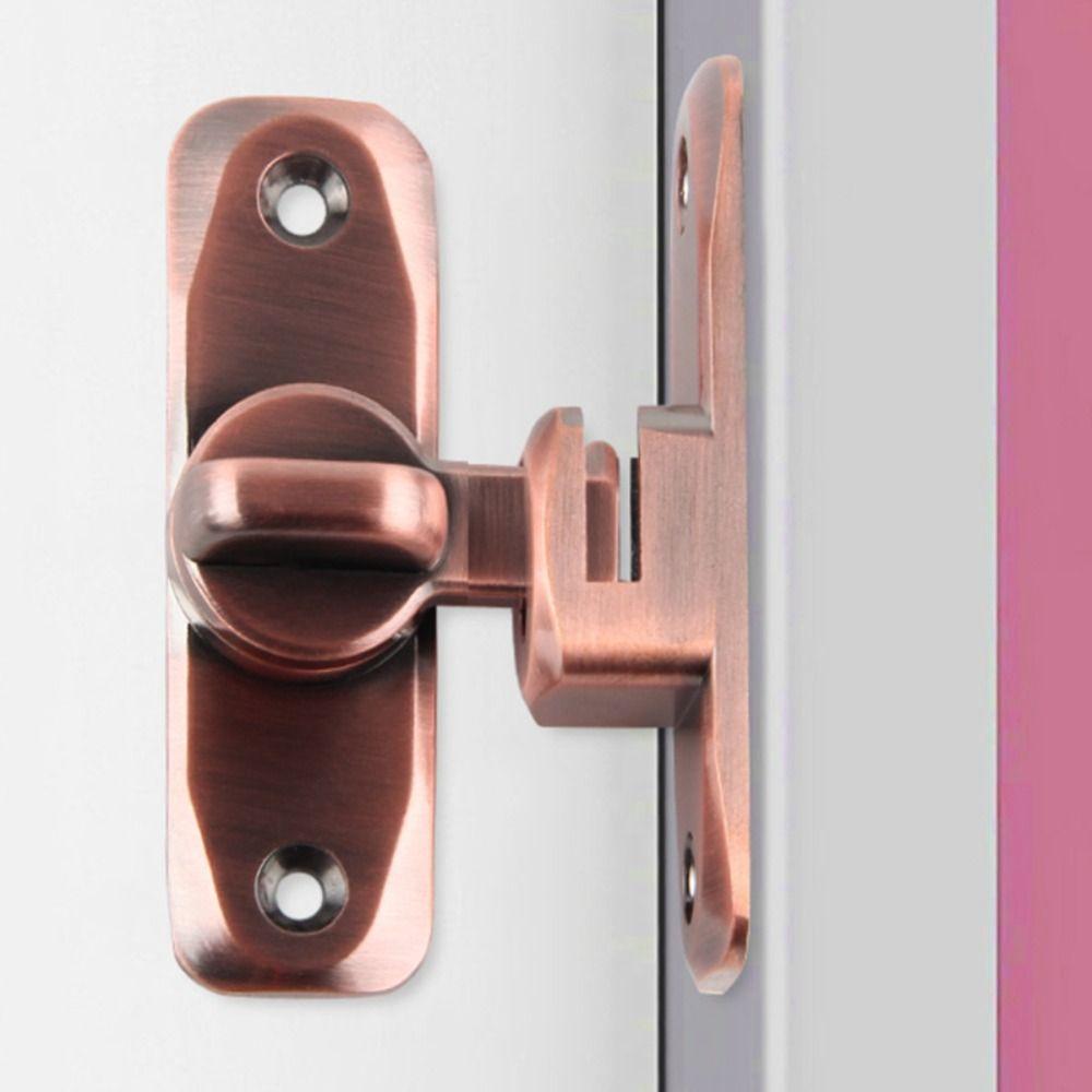 Flat Door Catch Anti-theft Door Bolt No Punching Door Lock Buckle Home