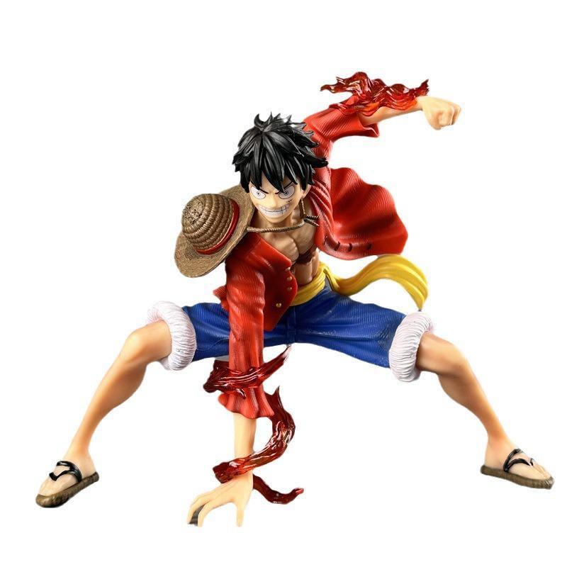 One Piece Luffy Double Fruit Battle Style Figure KSW Anime Model Decoration