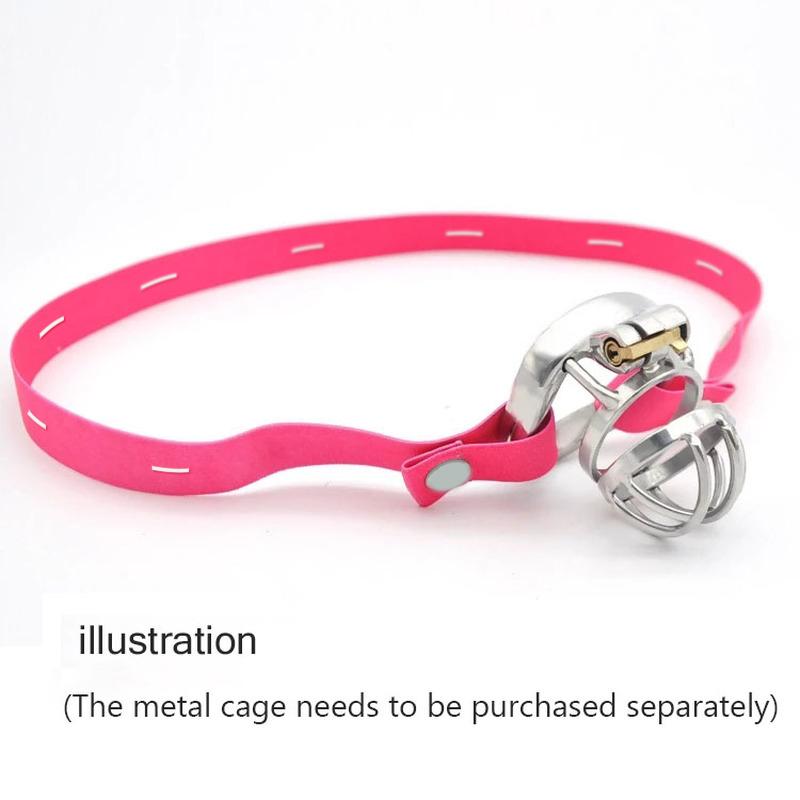 Freely Adjustable Auxiliary Belt 18+Male Chastity Cage Anti-off Device Elastic Band Bandage Adult Game Goods Sextoy for Man