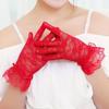 Women Full Finger Gloves Sunscreen Bride Gloves Lace Gloves Party Dressy Gloves Driving Mittens
