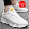 2025 Increased Men Sneakers Elevator Shoes Breathable Sports Hidden 4cm 6cm 8cm Height Increasing Shoes Male Taller Casual Shoes