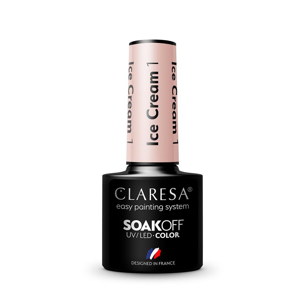 Claresa Lakier Hybrydowy Ice Cream 1 -5G