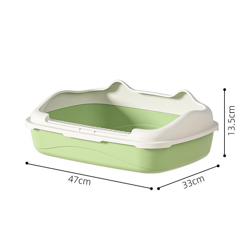 Extra Large Semi-Enclosed Anti-Splash Cat Litter Box