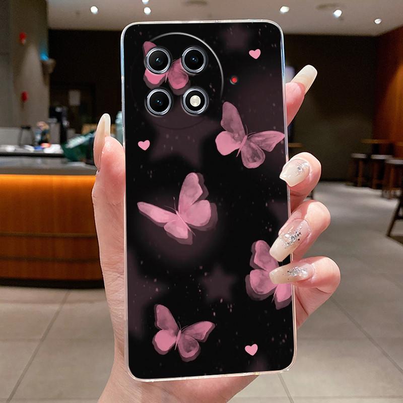 Case For Tecno Camon 30S CLA5 Clear Luxury Butterfly Fashion Flowers Soft Silicone Back Cover For Tecno Camon 30S Pro Phone Case