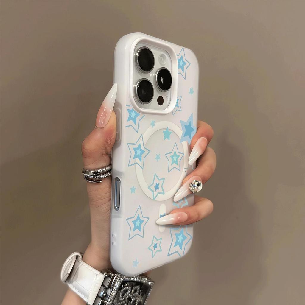 Magnetic Jelly Two-in-One Mobile Phone Case for IPhone 14 Mobile Phone Protective Case Pattern Advanced Cartoon New Frosted Creative