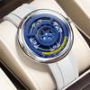 LIGE Creative Blue Blue Planet Men's Watches Luminous Waterproof Sports Silicone Strap Quartz Writwatch Night Light Male Clock