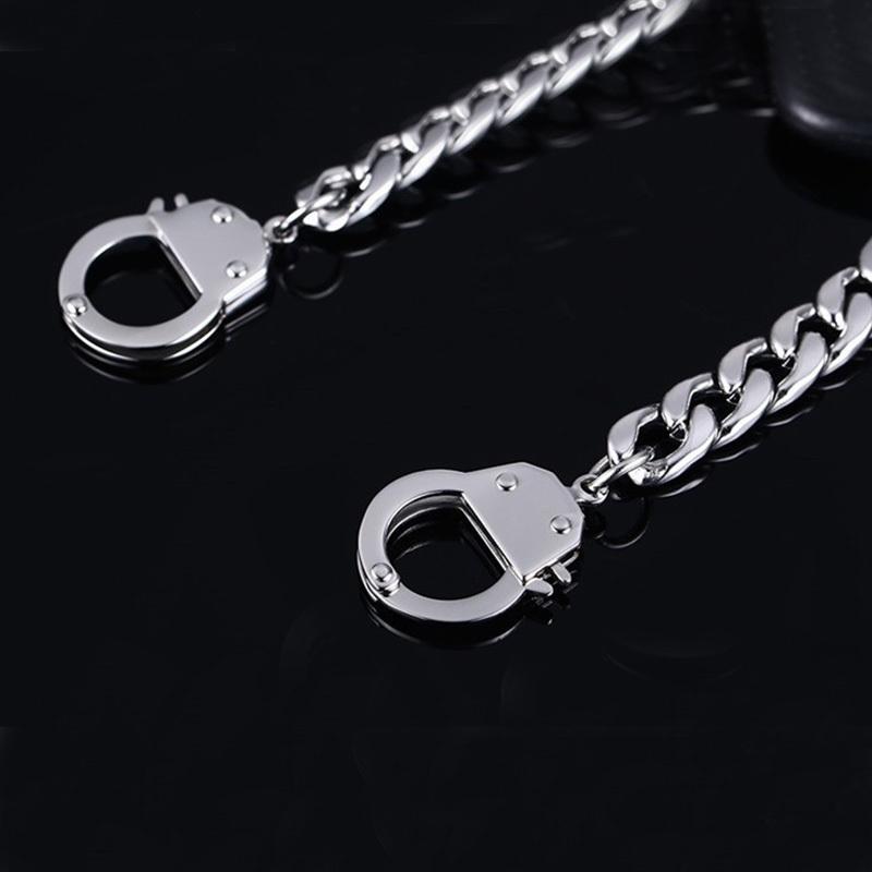 Steel Handcuffs Bracelet Mens Stainless Steel Gifts Man Accessories Charm Gold Chain Bracelets Statement Hip Hop