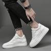 FashionMan Causal Shoes Height Increase Insole 8cm White Black Taller Shoes Men Leisure Fashion Sports Leisure Walk Low Top Sneakers