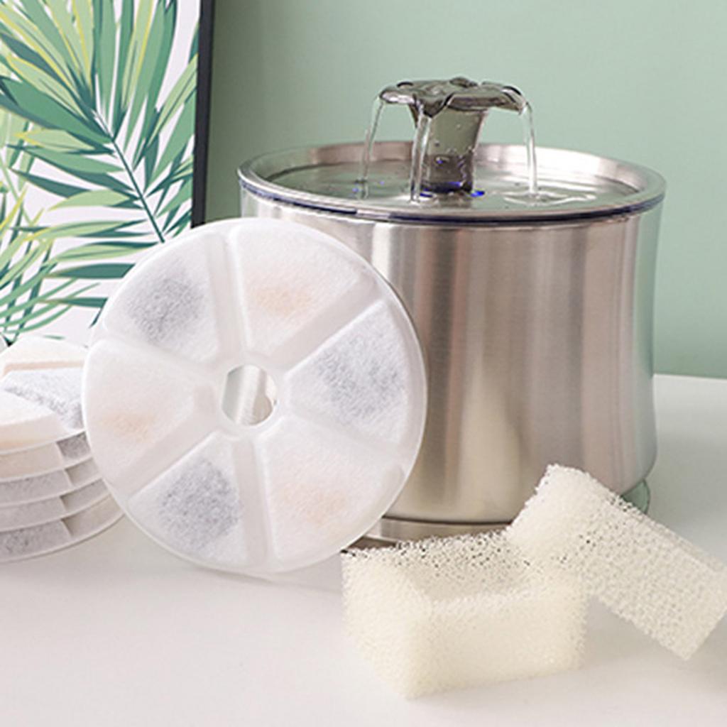 6 сменных фильтров для фонтана для домашних животных Улучшают качество воды Сохраняют воду чистой и свежей Замена фильтра