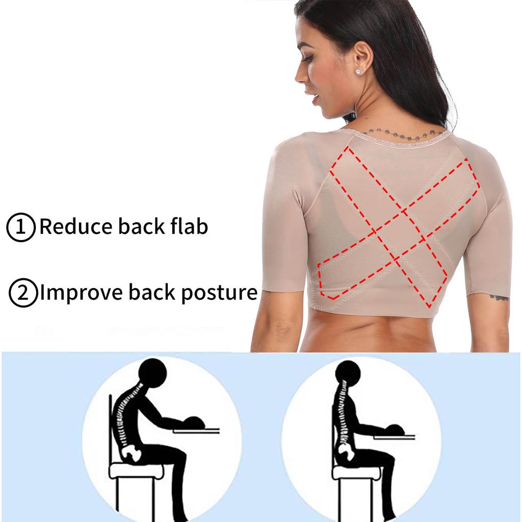 Корсет шейпер с рукавами для подтягивания рук и осанки