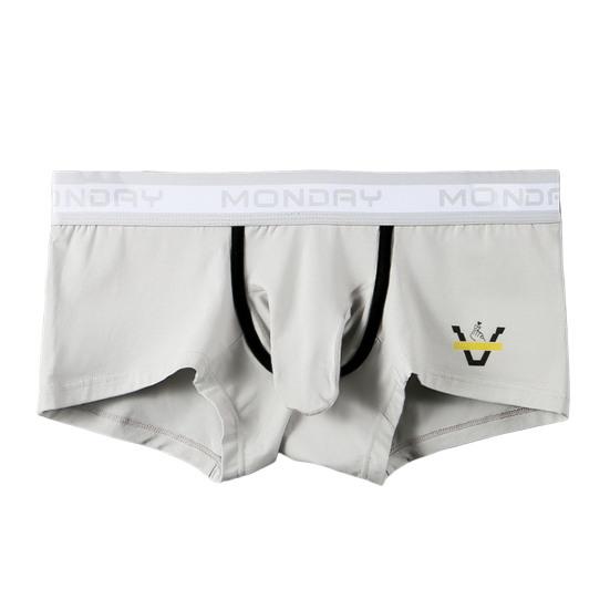 Мужские трусы-боксеры с буквенным принтом и рисунком в виде носа слона, шорты-брифы средней посадки, высокая эластичность