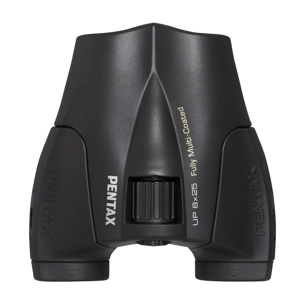 PENTAX UP 10x25 Binoculars, 10x Magnification, 25mm Lens Diameter, Includes Case and Strap, Compact and Lightweight, Fully Multi-Coated, Ideal for Fes
