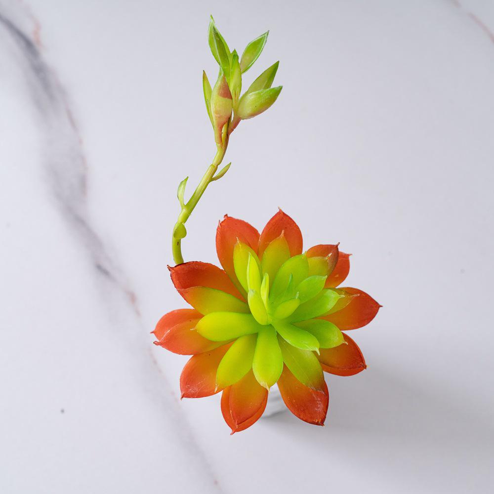 Echeveria 'Jingye Lian' Artificial Succulent for Home or Wedding Decor MW17694