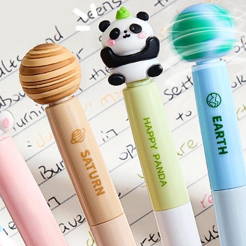 4Pcs Erasable Gel Pen Twist Action Gel Inks Pen 0.5mm Quick Dry Rotatable Gel Inks Pen for Writing Journaling Blue Inks