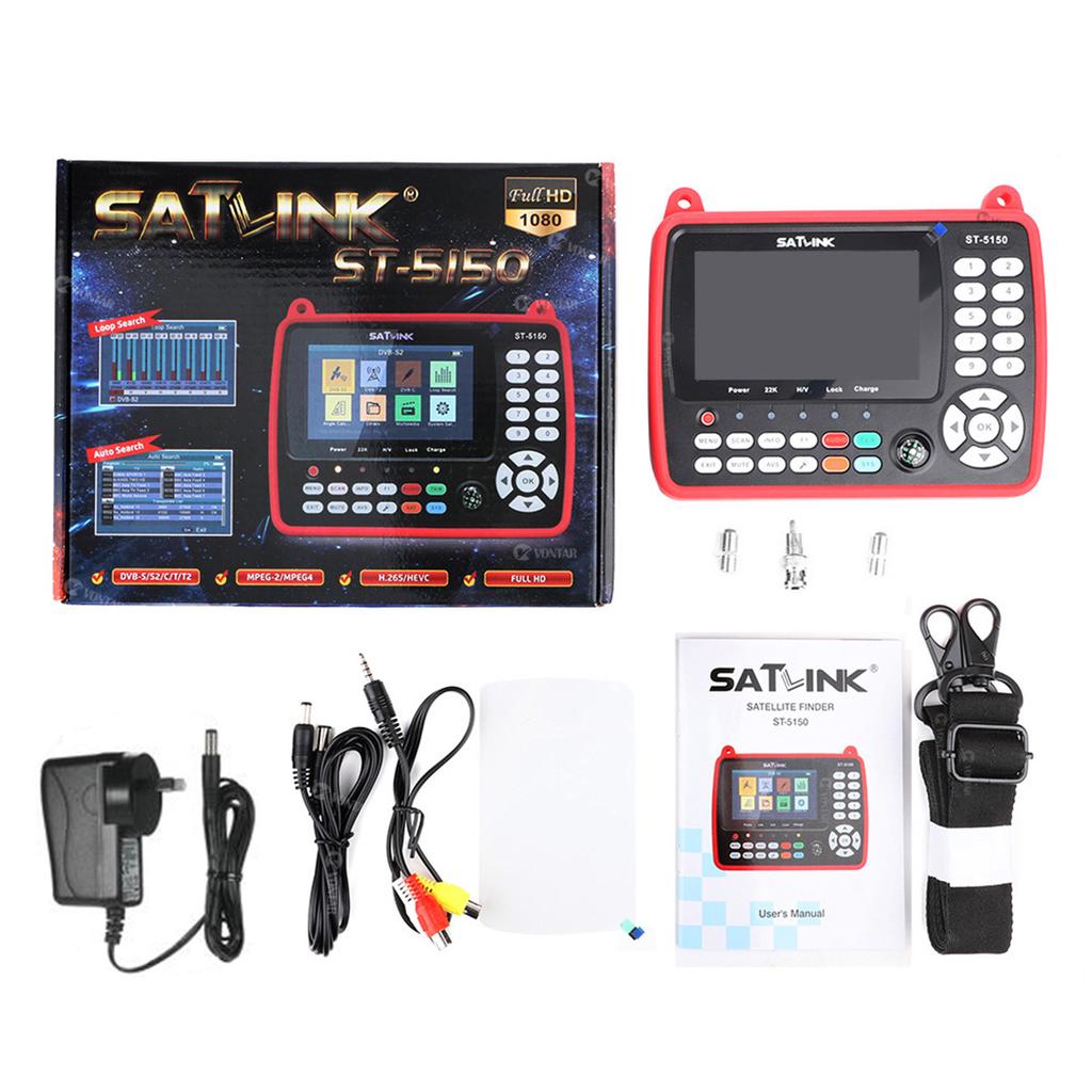 ST-5150 DVB-S2/T2/C COMBO HD Satellite TV Signal Finder Digital Handheld Signal Meter Satellite