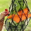 1Pc/2Pcs Chicken Vegetable Fruit Hanging Feeder Chicken Coop Cabbage Holder String Bag with Hanger Poultry Feeding Tool for Hens Duck Goose
