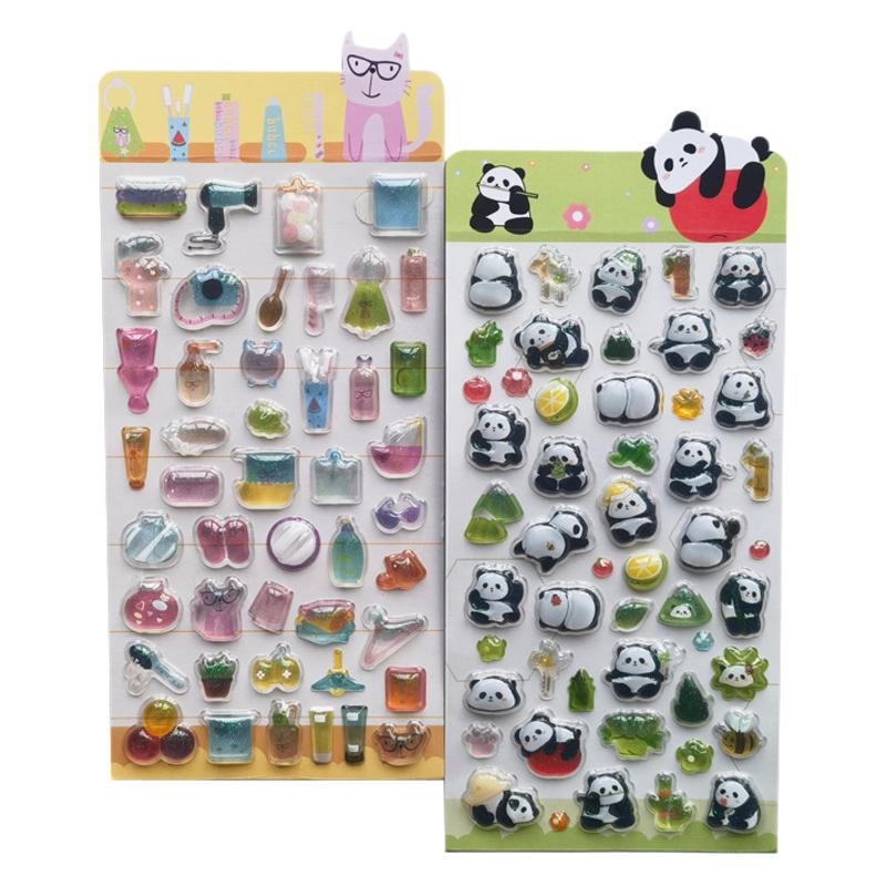 Kawaii Rabbit Little Pearl декоративные 3D наклейки Скрапбукинг Diy Journaling милые канцелярские принадлежности дневник наклейка Ablum призы подарок