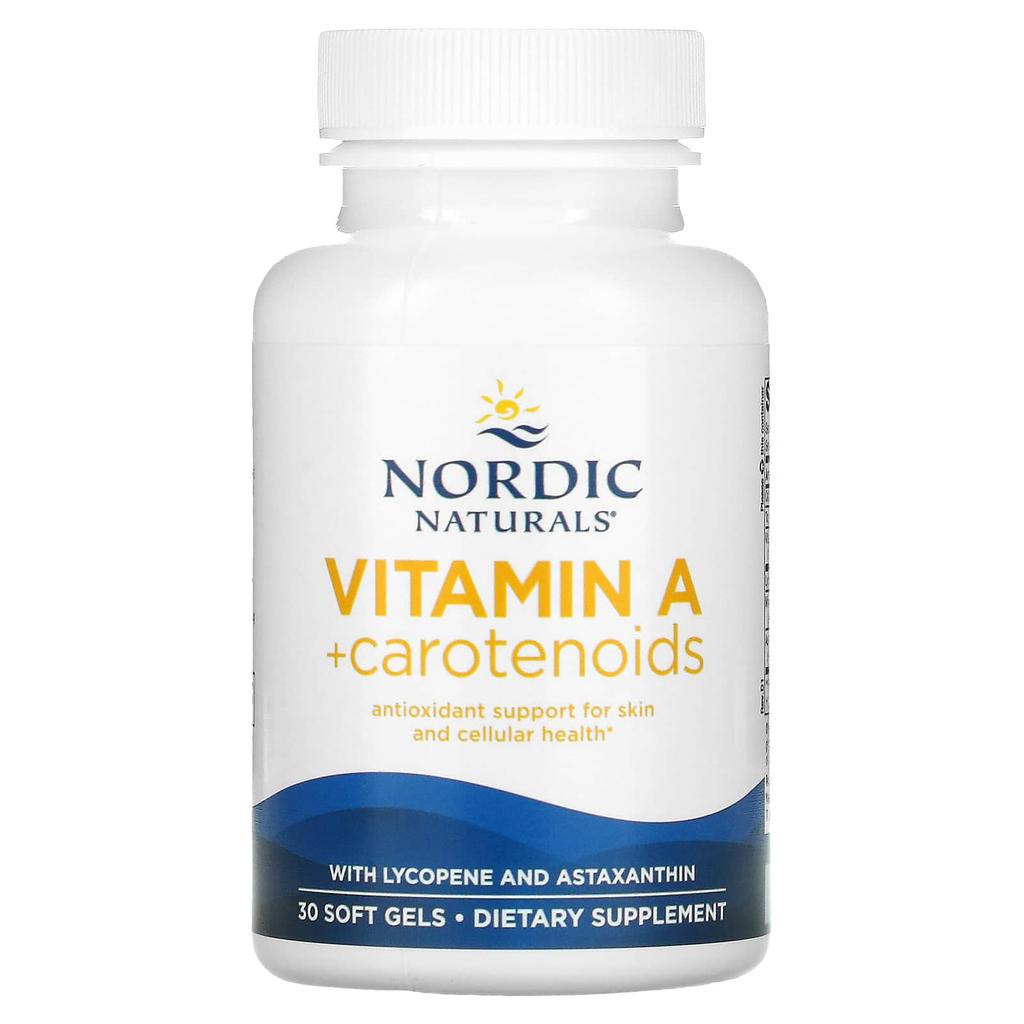 Nordic Naturals, Витамин А + Каротиноиды, 30 мягких капсул