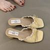 Модные туфли-лодочки женские Модная обувь для платья Элегантные дизайнерские босоножки на каблуке Женские летние 2025 Новые шлепанцы Роскошные Zapatillas De Mujer